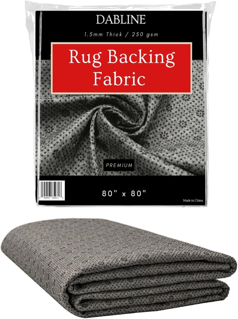 Dabline 80" x 80" Non Slip Tufting Backing Fabric – Thick Rug Backing Pad with Vinyl Dots for Rug Tufting, Punch Needle & DIY Rug Making Supplies - Image 1